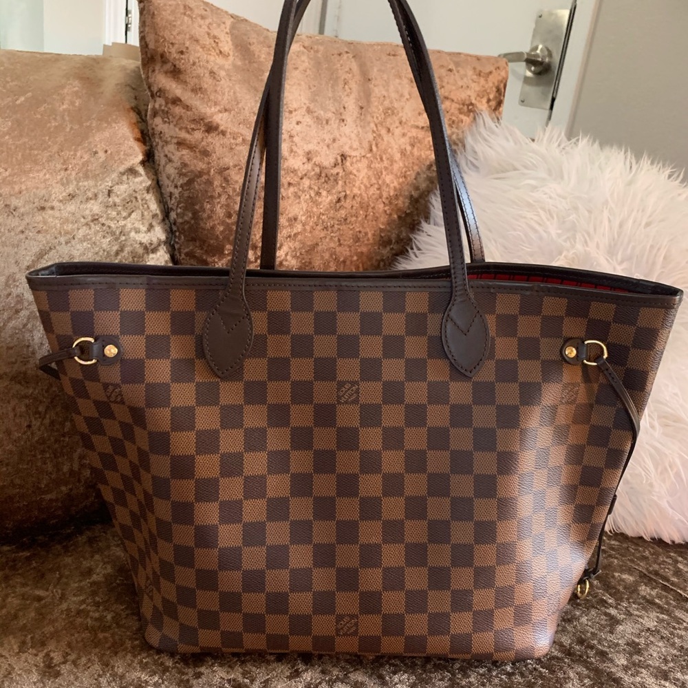 Louis Vuitton Neverfull MM damier ebene with pouch